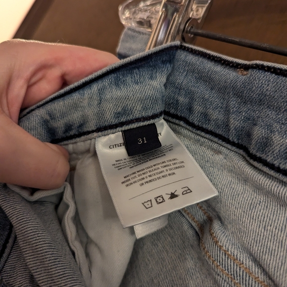 Citizens of Humanity Jeans Womens  Ella Mid Rise Crop Light Wash Size 31 - Picture 7 of 8